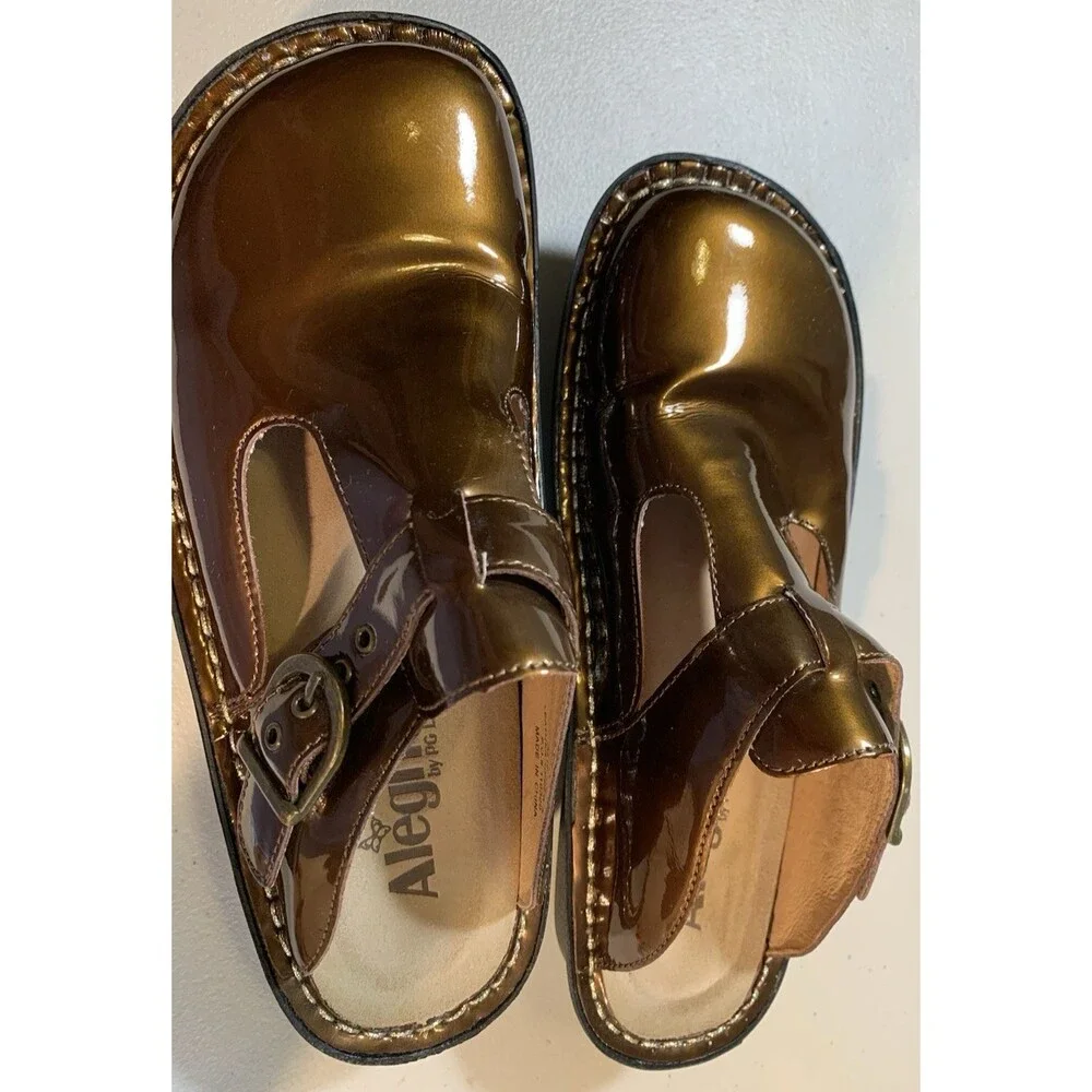 Alegria by PG Lite Sz 37/US 7-7.5 ALG-126 Bronze Classic Professional/Nurse Shoe
